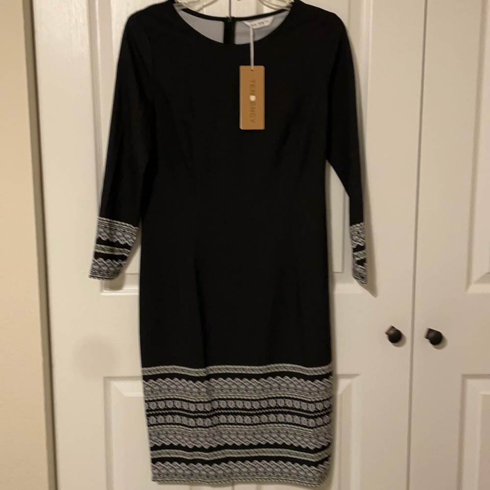 NWT Tendency Black Long Sleeve Size S Dress